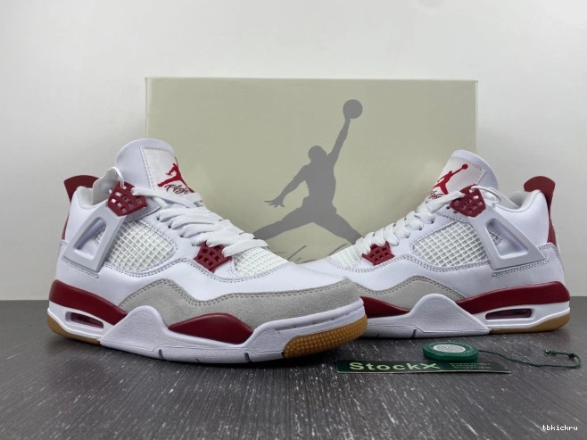 Rep TBK DR5415-160 Red 4 Jordan Pine SB Retro 0629